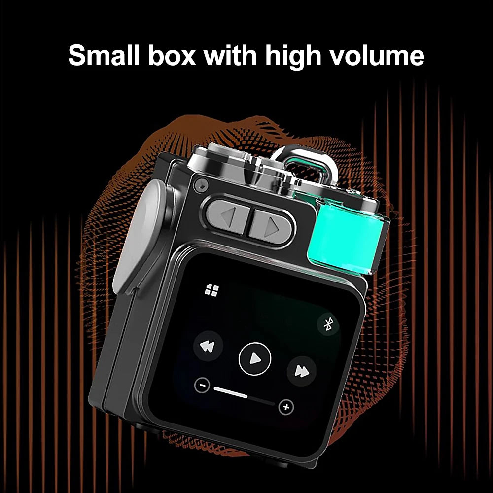 GerTong Portable Bluetooth Speaker with LED Display and Stereo Sound
