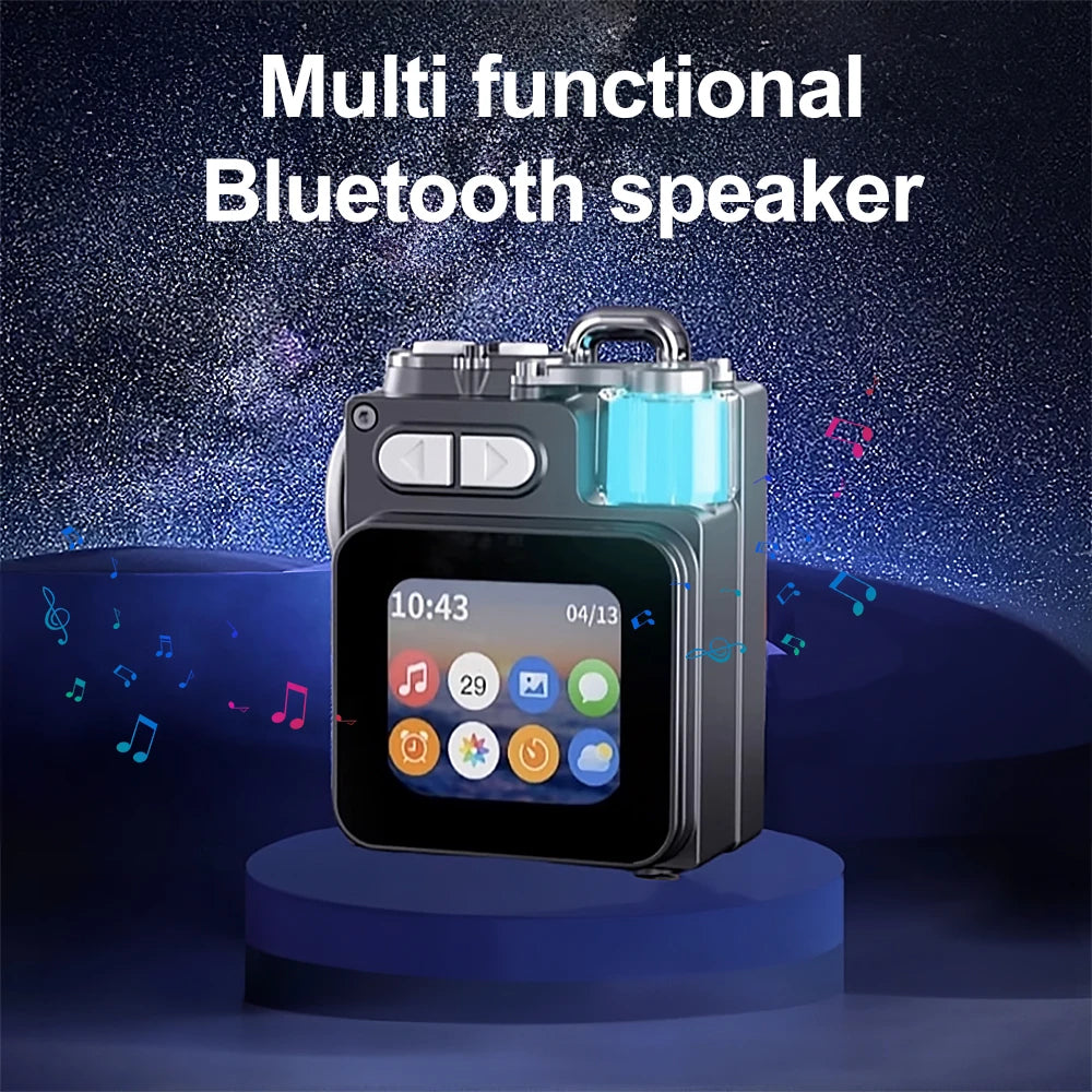 GerTong Portable Bluetooth Speaker with LED Display and Stereo Sound