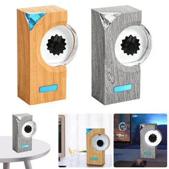 Dancing Ferrofluid Speaker with Magnetic Fluid Display Grey