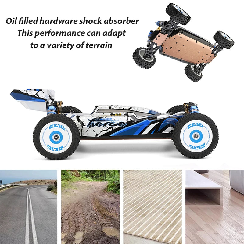 Wltoys 124017-V8 1/12 RC Car – 75KM/H, 4WD, Brushless Motor, Off-Road Drift