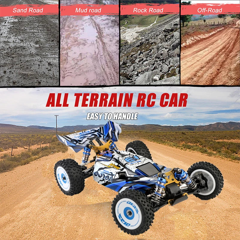 Wltoys 124017-V8 1/12 RC Car – 75KM/H, 4WD, Brushless Motor, Off-Road Drift
