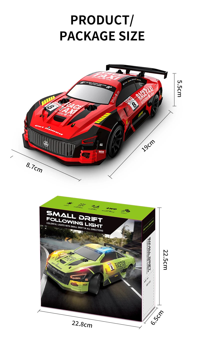 JJRC Q165 1/18 4WD Drift RC Car – 25KM/H, 2.4GHz Remote, Rechargeable