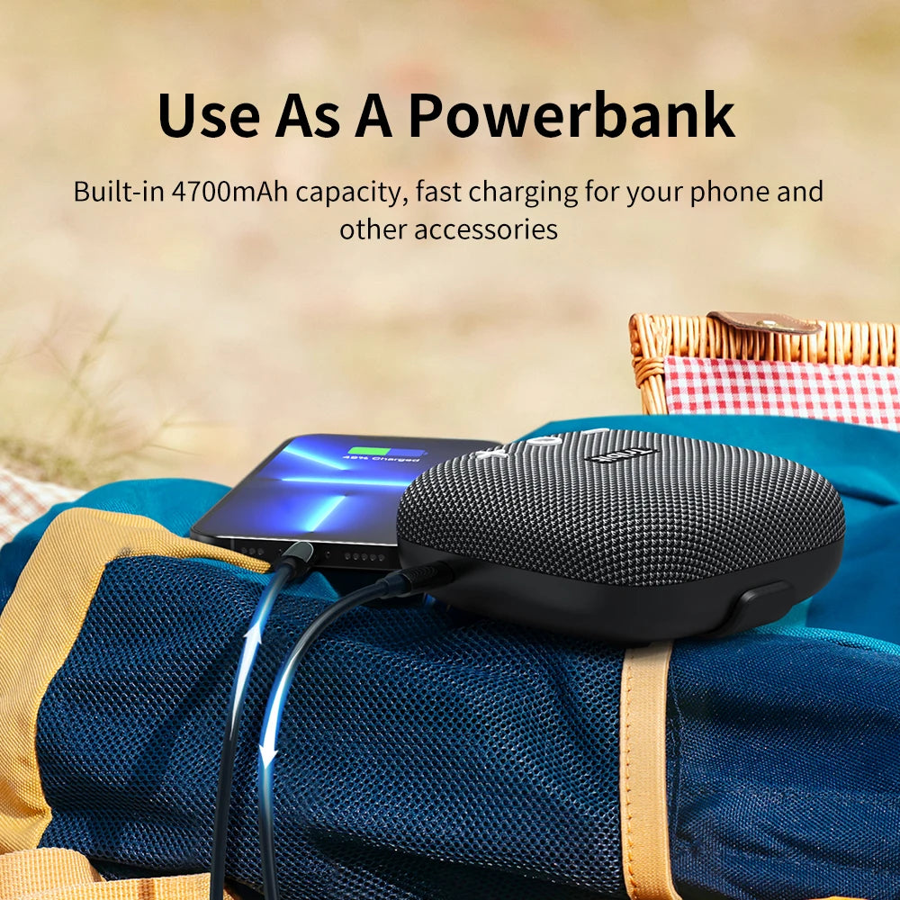 Tribit StormBox Micro 2 Bluetooth Speaker with Deep Bass & Strap – IP67 Waterproof