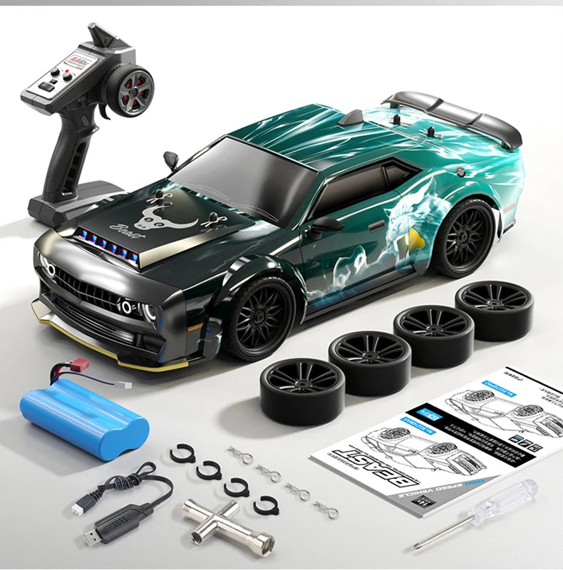 SG216 MAX 1:16 70KM/H 4WD RC Drift Car with LED & Spare Drift Wheelsconsumer
