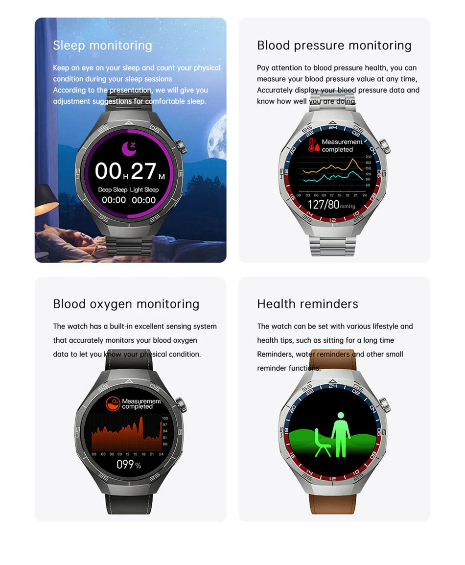 GT5 Pro Smartwatch AI Tech 1.43 AMOLED GPS 1GB Memory NFC Health Fitness Tracker