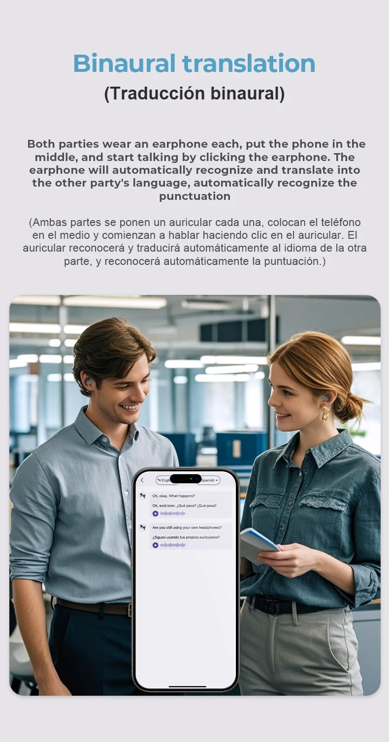 AI Translation Earphones with ASMR Mode & 16mm Drivers