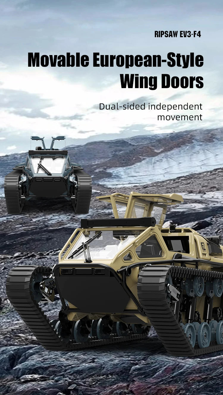 JJRC C8812 6CH RC Tracked Tank Off-Road Car with LED Lights & Drift Mode