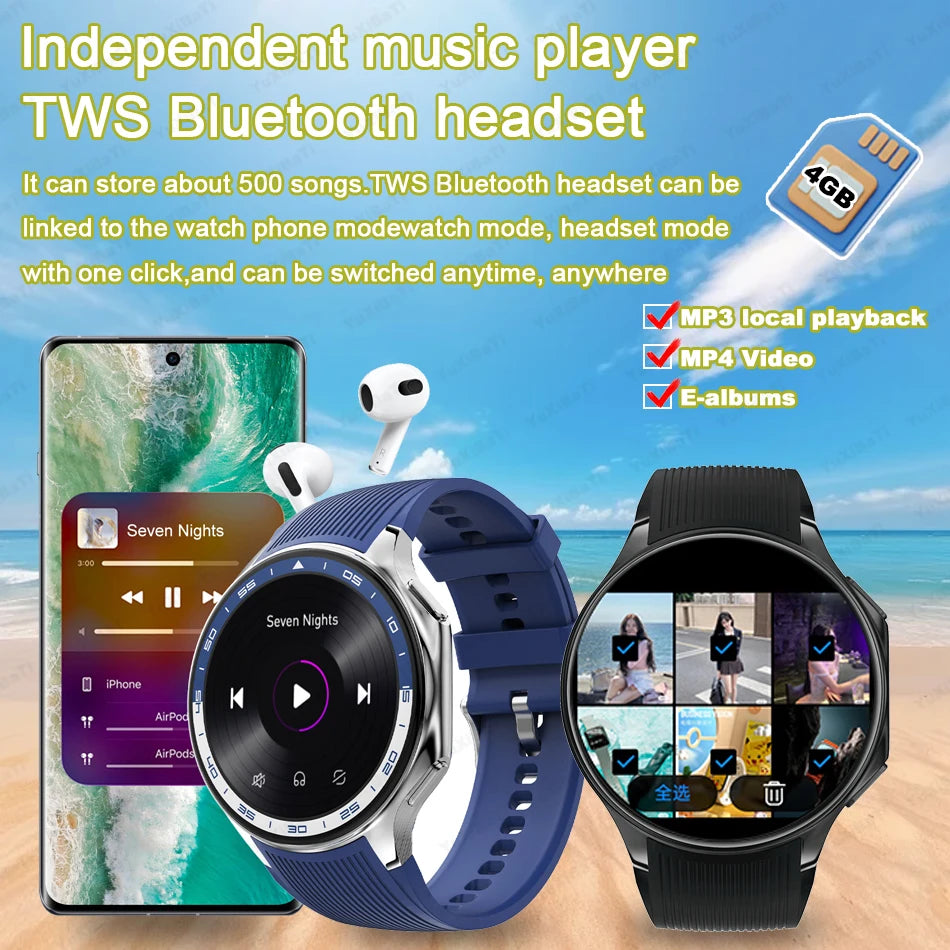 ProX SmartWatch with 32GB, ECG/SpO2/BP Measurement
