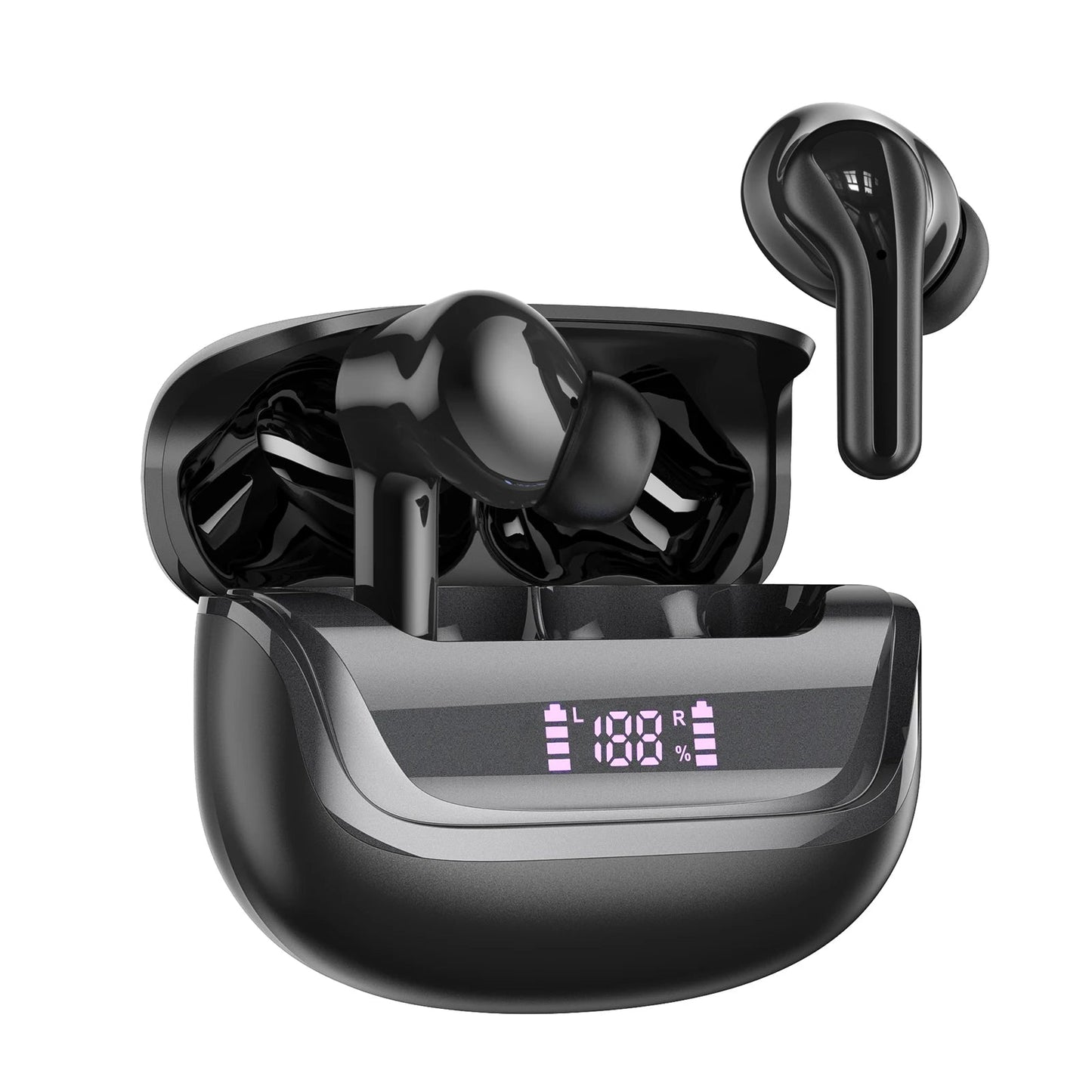 Wireless ENC Earbuds, Bluetooth 5.4, 40Hr Play Time True Bass