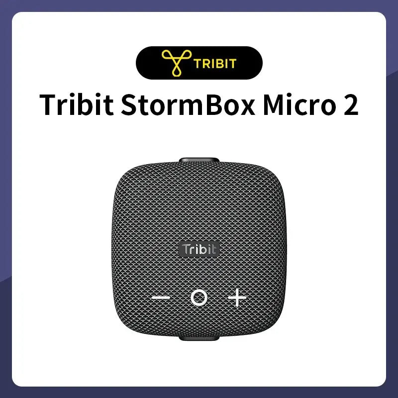 Tribit StormBox Micro 2 Bluetooth Speaker with Deep Bass & Strap – IP67 Waterproof