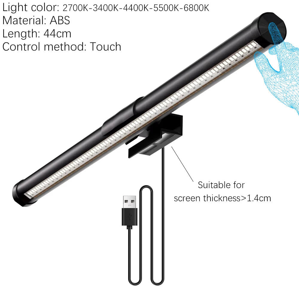 Monitor Light Bar 33-60cm RGB Eye Protection Timed Dimmable