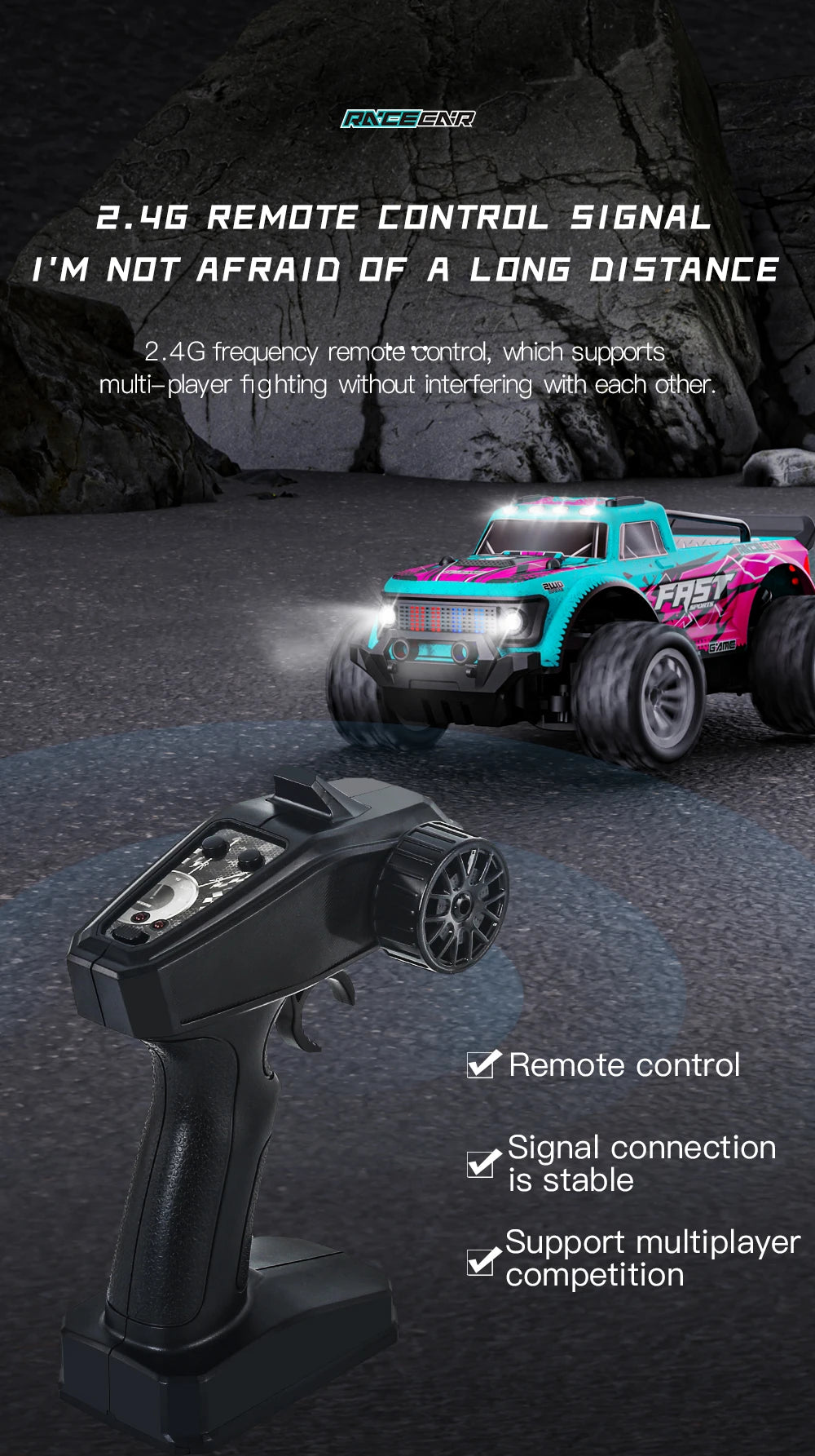KF11 4WD Brushless RC Car Off-Road Racing Truck with 33KM/H Speed