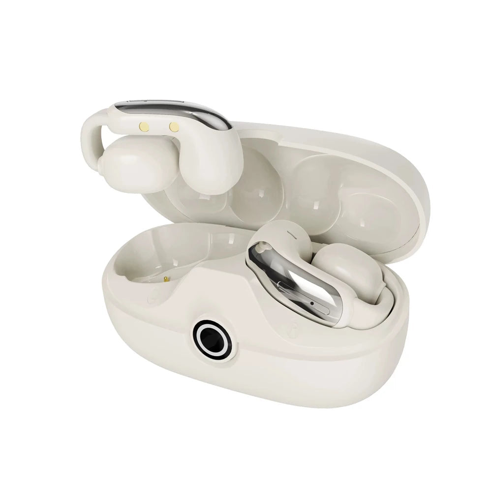 Clip Ear Translator Earphones, BT 5.4, ANC, 5H Playtime