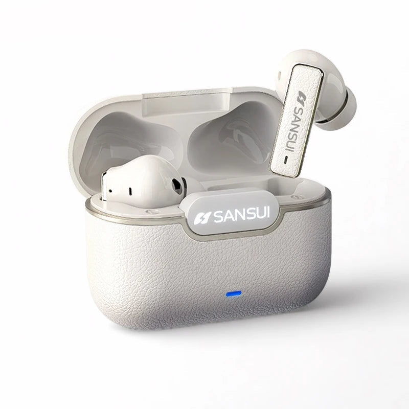 Sansui ANC Earbuds With 6 Mic HD Calls, 28H Play