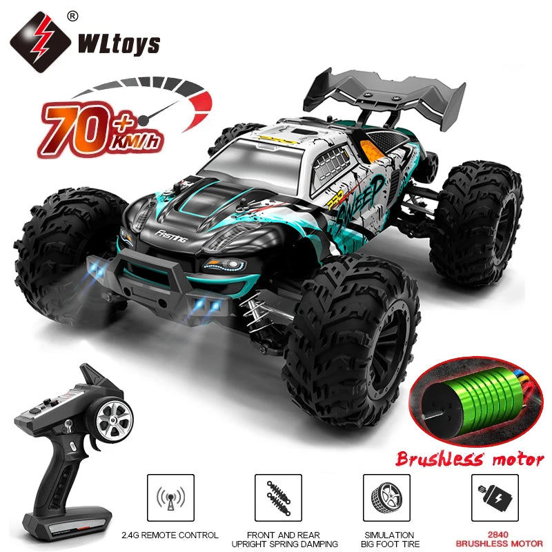 SCY 1:16 4WD 70KM/H or 50KM/H Brushless RC Drift Truck with LED Lights