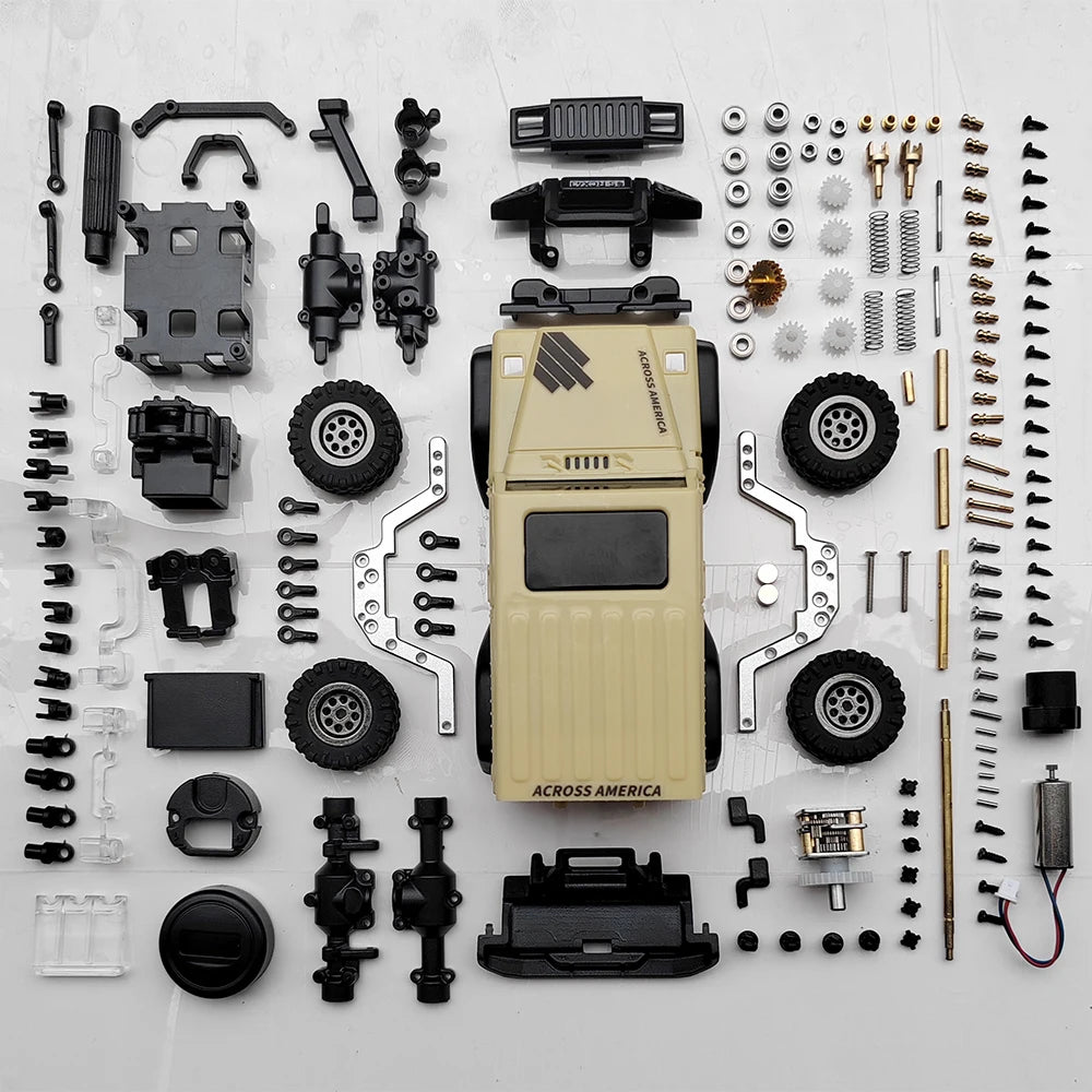 LDARC X43 1:43 Mini RC 4WD Desktop Crawler Car for Adults & Kids