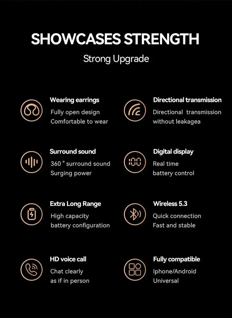 JBL M47 Bone Conduction Earbuds – 360° Surround, 24H Playback, Waterproof