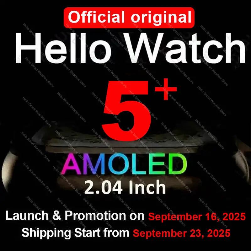 Hello Watch 5 Plus Ultra 3 | AMOLED, 4GB, Titanium