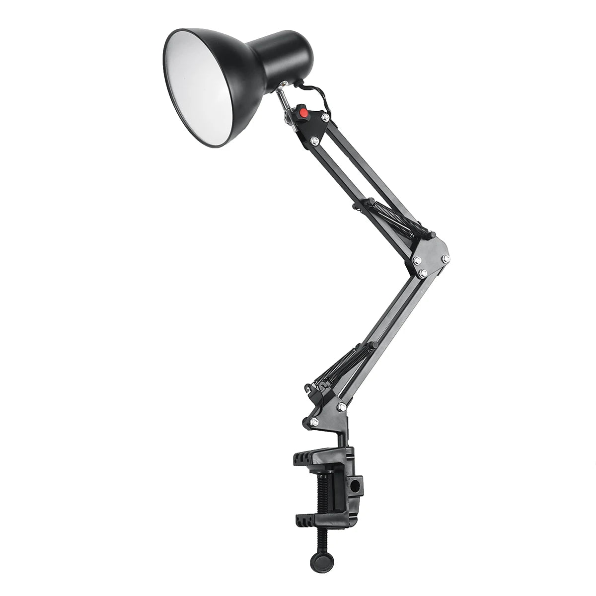 E27 Desk Lamp EU/US Plug Flexible Swing Arm Clamp Mount