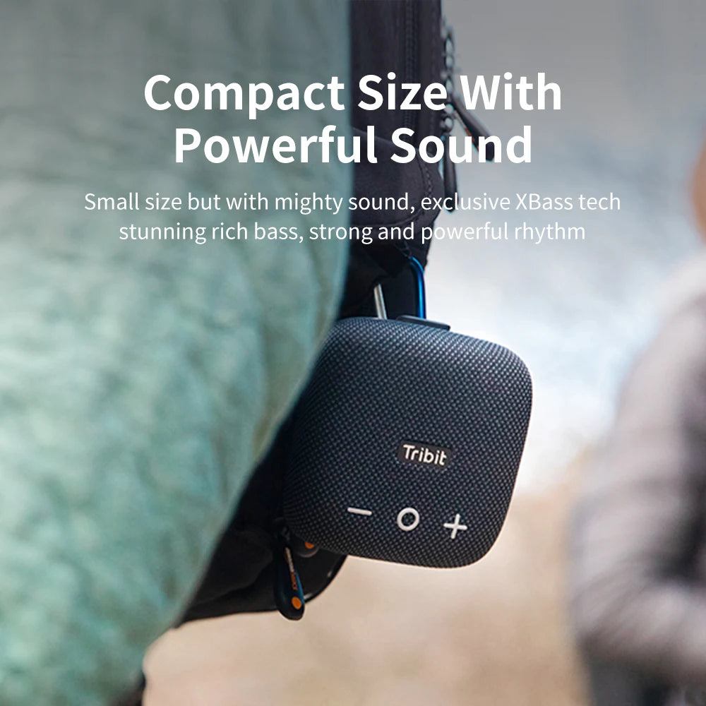 Tribit StormBox Micro 2 Bluetooth Speaker with Deep Bass & Strap – IP67 Waterproof