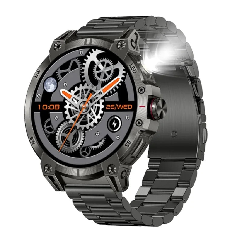 Military Grade Smartwatch 760mAh With Flashlight