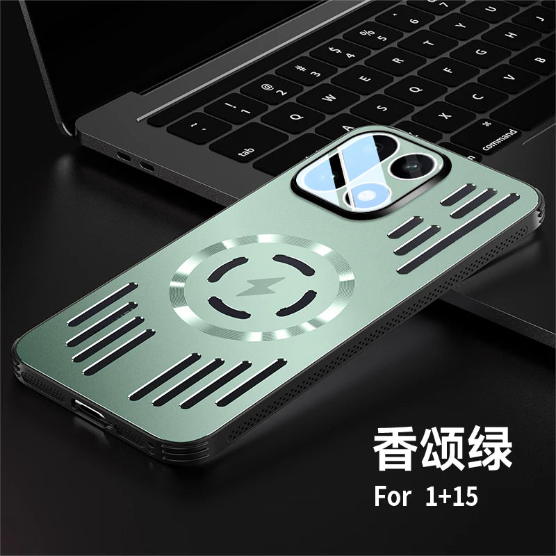 OnePlus 15 MagSafe Metal Heat Dissipation Case