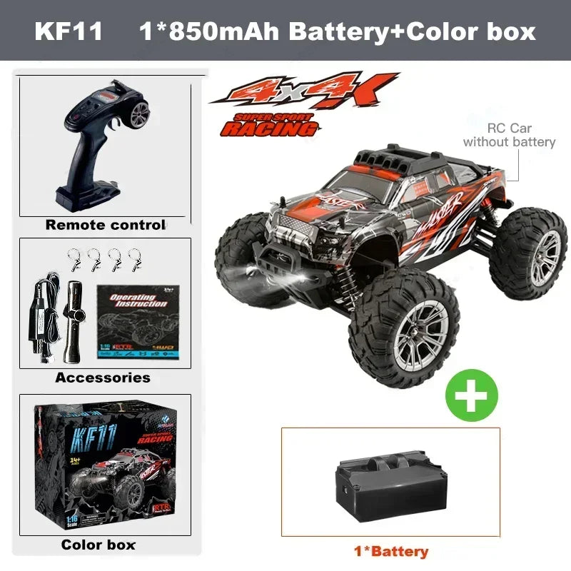 KF11 4WD Brushless RC Car Off-Road Racing Truck with 33KM/H Speed