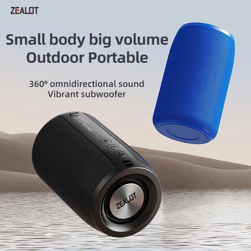Zealot S32 Mini Bluetooth Speaker with Bass, FM, TF & TWS Support