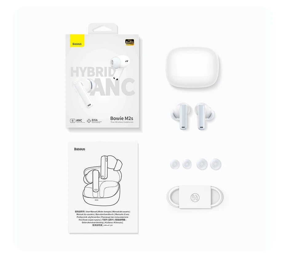 Baseus Bowie M2s Wireless Earbuds – 3D Spatial Audio, 30H Battery Life