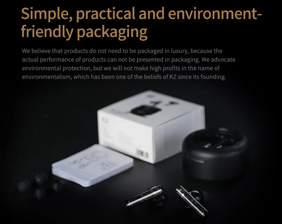 KZ Carol TWS Bluetooth 5.3 Earbuds – 6-Mic ANC, HiFi, 42H Battery