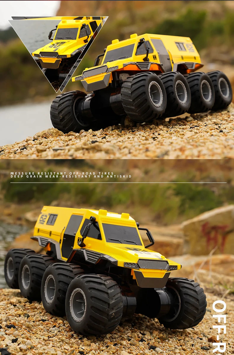 JJRC Q137 8WD Amphibious RC Car with 2.4GHz Remote – 30min Playtime