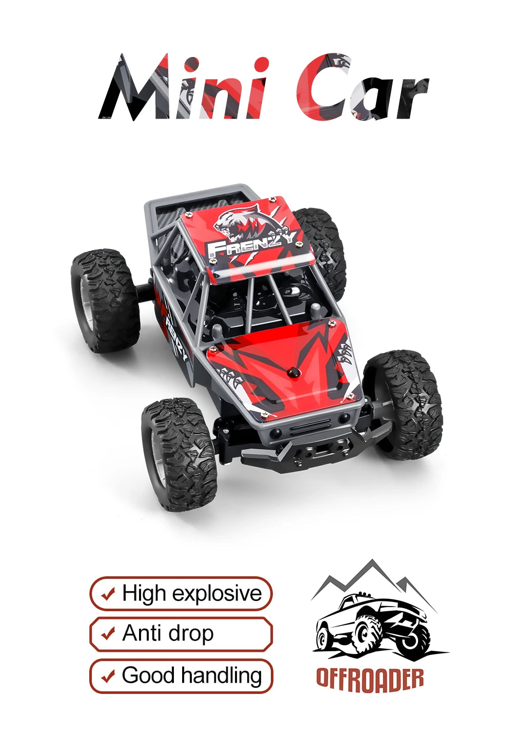 S801-S803 1/32 Mini RC Car – LED Lights, 4CH, Rechargeable Off-Road