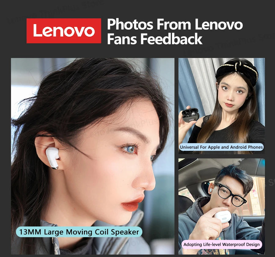 Lenovo LP5 Wireless Bluetooth 5.3 Earbuds with Fast Charging & HD Calls