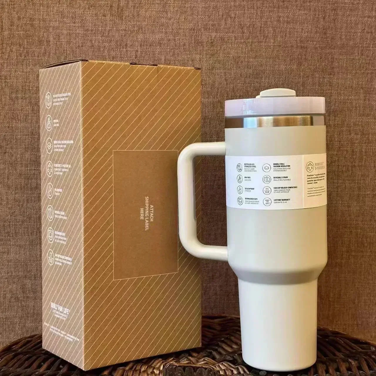 40oz For Stanley Tumbler Cup Insulated WaterBottle