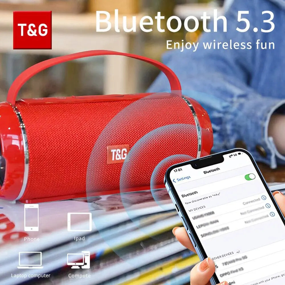 TG 116C Bluetooth 5.3 Waterproof Portable Speaker with TWS & Bass Boost