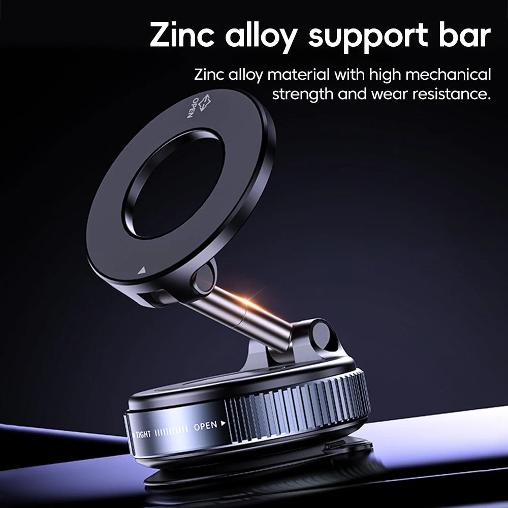 Magnetic Phone Holder with 360 Rotation & Suction Cup