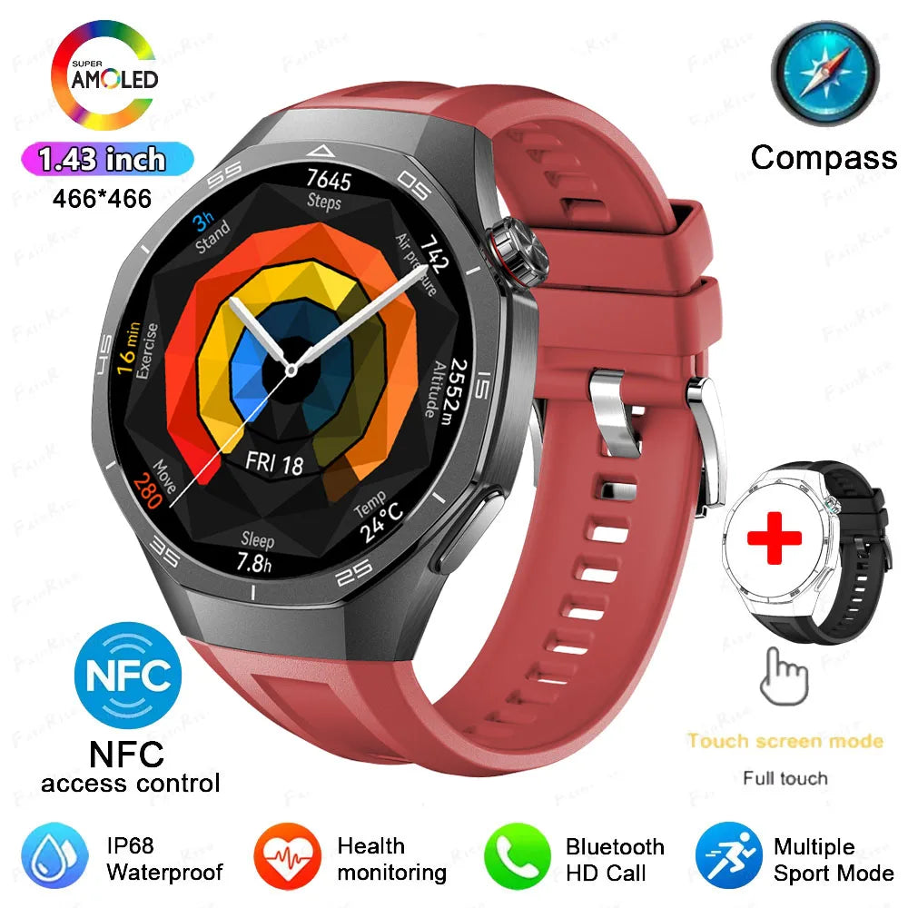 GT5 Pro Smartwatch AI Tech 1.43 AMOLED GPS 1GB Memory NFC Health Fitness Tracker