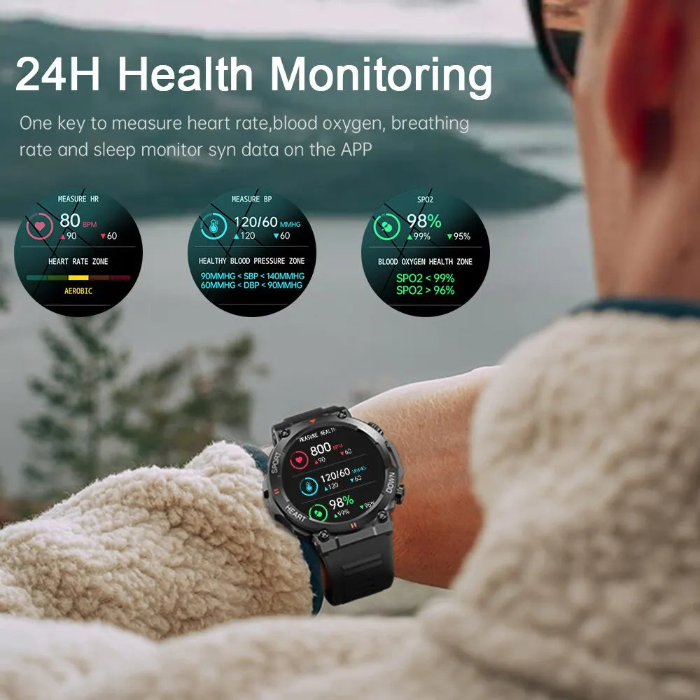 MEVADEN MD56 Smartwatch – Bluetooth Calling, Heart/BP Monitor, 5-Day Battery