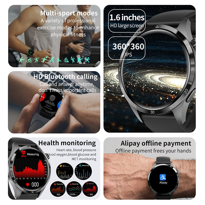 GT4 PRO Smart Watch With NFC GPS AMOLED HD Screen Men Women