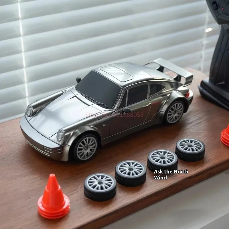 Ask North Wind 993 Liquid Silver RC Drift Car – High Speed, Proportional Throttle