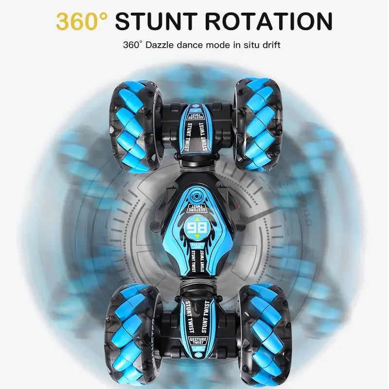 86A 1:12 4WD RC Gesture-Control Stunt Car with Music & Lights