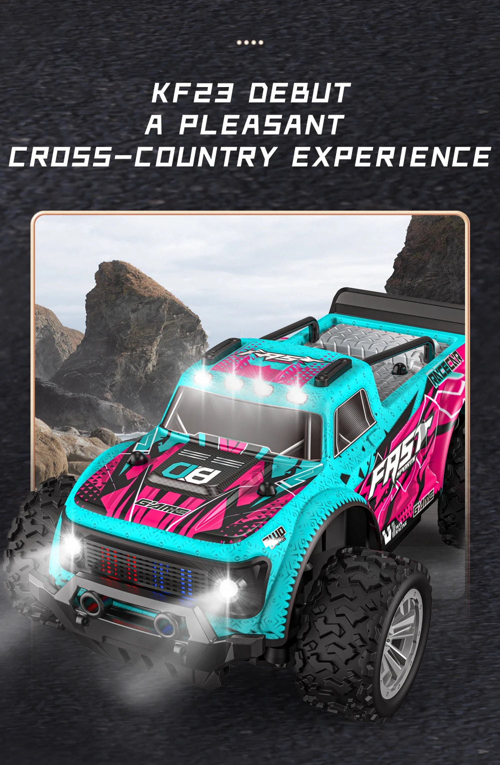 KF11 4WD Brushless RC Car Off-Road Racing Truck with 33KM/H Speed
