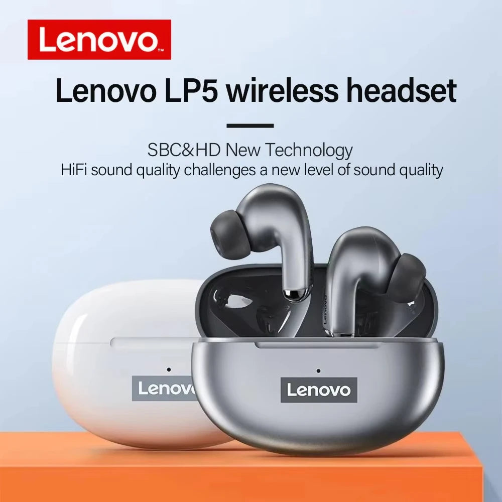 Lenovo LP5 Wireless Bluetooth 5.3 Earbuds with Fast Charging & HD Calls