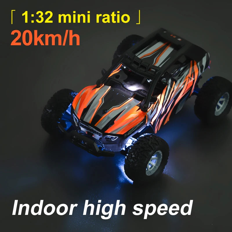 S801-S803 1/32 Mini RC Car – LED Lights, 4CH, Rechargeable Off-Road