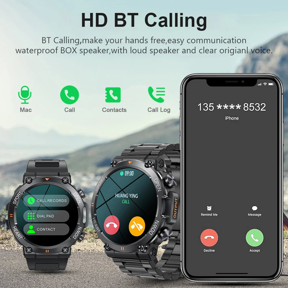 MEVADEN MD56 Smartwatch – Bluetooth Calling, Heart/BP Monitor, 5-Day Battery
