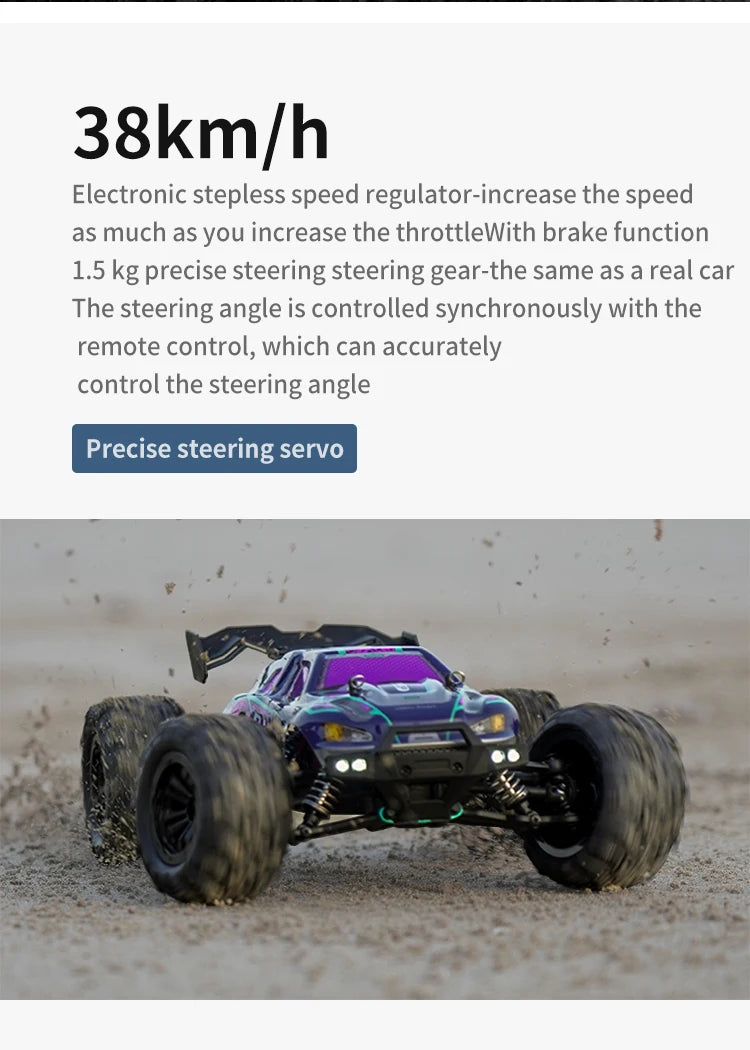 SCY 1:16 4WD 70KM/H or 50KM/H Brushless RC Drift Truck with LED Lights