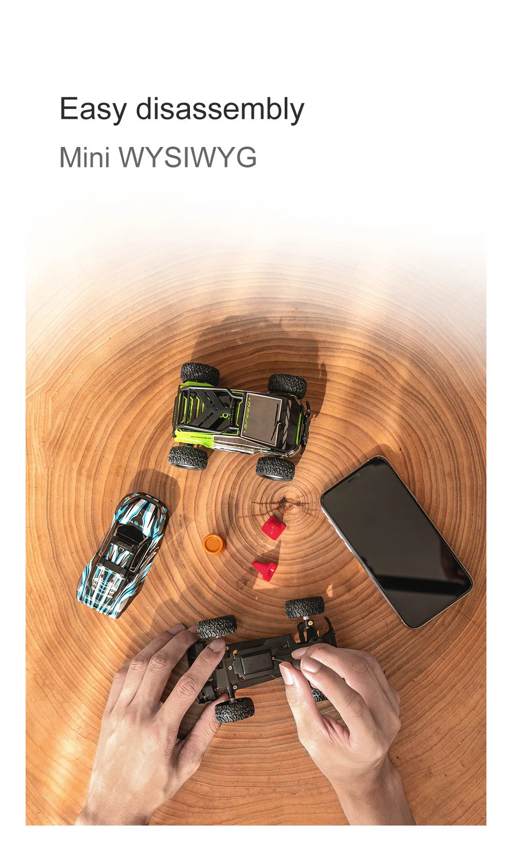S801-S803 1/32 Mini RC Car – LED Lights, 4CH, Rechargeable Off-Road