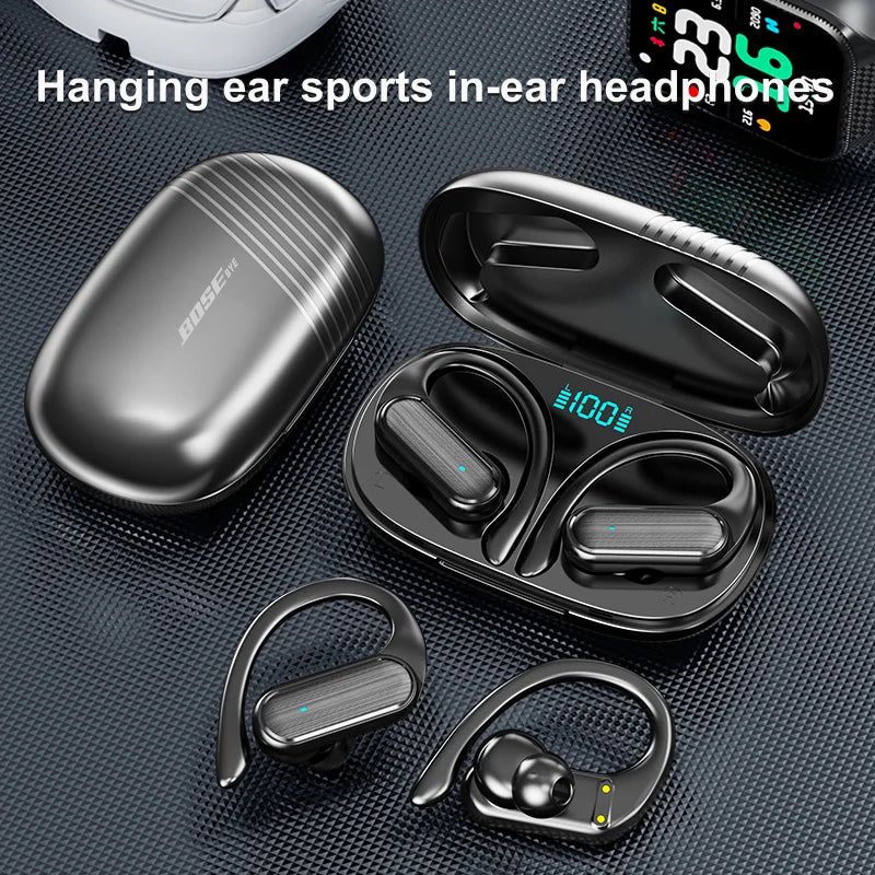 BOSE bye A520 TWS Bluetooth Earphones with Ear Hooks & Waterproof Design