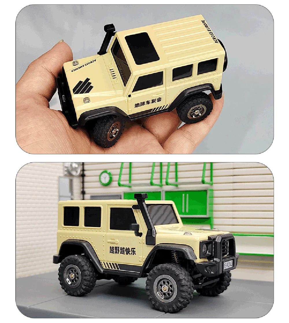 LDARC X43 1:43 Mini RC 4WD Desktop Crawler Car for Adults & Kids