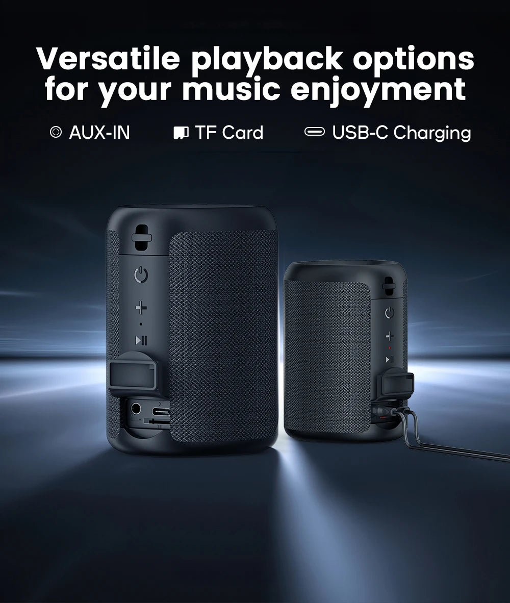 WISETIGER DEEYAPLE A46 Mini Bluetooth Speaker – TWS, LED, 10W Bass, IPX4 Waterproof